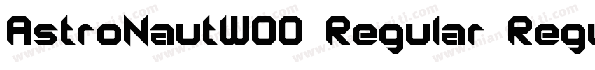 AstroNautW00 Regular Regular字体转换